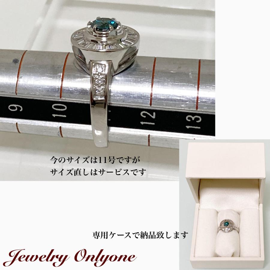 ダイアモンドリング K18WG ホワイトゴールド ブルーダイヤリング ダイアモンドリング K18WG ホワイトゴールド ブルーダイヤリング