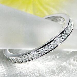 ダイヤモンドエタニティリング Pt900 0.5ct プラチナ フチあり 指輪 リング フルエタ 重ねづけ シンプル 細身 ダイヤモンド リング ダイヤ 0.5カラット 323933の画像