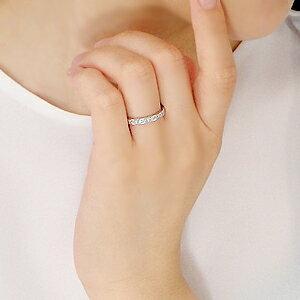 ダイヤモンドエタニティリング Pt900 0.5ct プラチナ フチあり 指輪 リング フルエタ 重ねづけ シンプル 細身 ダイヤモンド リング ダイヤ 0.5カラット 323933の画像