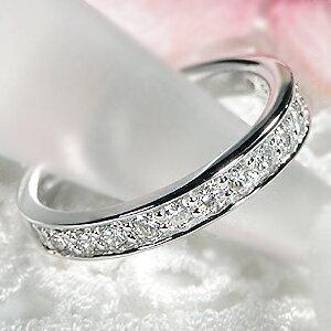 ダイヤモンドエタニティリング Pt900 0.6ct フチあり  リング プラチナ ダイヤ 人気 可愛い ダイヤ 指輪 ギフト 女性 贈り物 重ね着け 0.6カラット 323937の画像