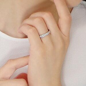 ダイヤモンドエタニティリング Pt900 0.6ct フチあり  リング プラチナ ダイヤ 人気 可愛い ダイヤ 指輪 ギフト 女性 贈り物 重ね着け 0.6カラット 323937の画像