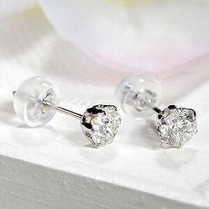 プラチナ 0.60ct 一粒 ダイヤモンド スタッド ピアス Pt900 ダイヤ