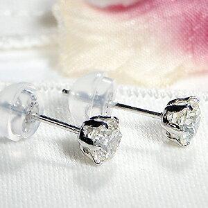 プラチナ 0.60ct 一粒 ダイヤモンド スタッド ピアス Pt900 ダイヤ 
