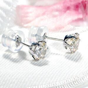 Pt900 1.0ct Ｈ＆Ｃ 一粒 ダイヤモンド スタッド ピアス プラチナ ダイヤ 人気 可愛い 贈り物 ダイア 大粒 ６本爪 シンプル ハートキュー１カラット 332075の画像
