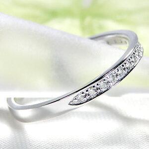H＆C フチあり ダイヤモンド エタニティ リング Pt950 0.15ct 