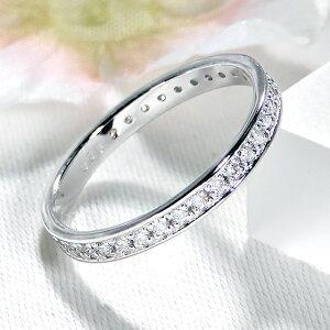 プラチナ pt900 0.3ct フチあり ダイヤモンド フルエタニティ リング 重ねづけ シンプル ダイヤ フルエタ 0.3カラット 指輪 結婚 指輪 人気 341110｜j-osakin｜02