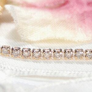 K18YG ブラウンダイヤモンド テニス ブレスレット イエローゴールド 約