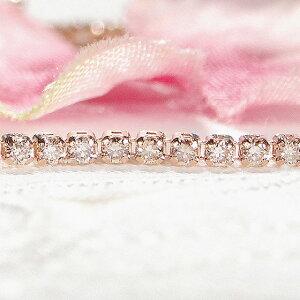 K18 PG ブラウンダイヤモンド テニス ブレスレット 約1.01ct〜1.45ct