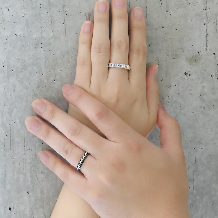 Pt900 ダイヤモンド セラミック リング 0.23ct 送料無料 エタニティ