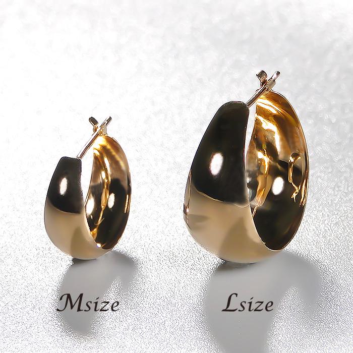 K18 YG 18金 ピアス フープピアス K18 18K ピアス フープ フープピアス 18金 ゴールド ツイスト S
