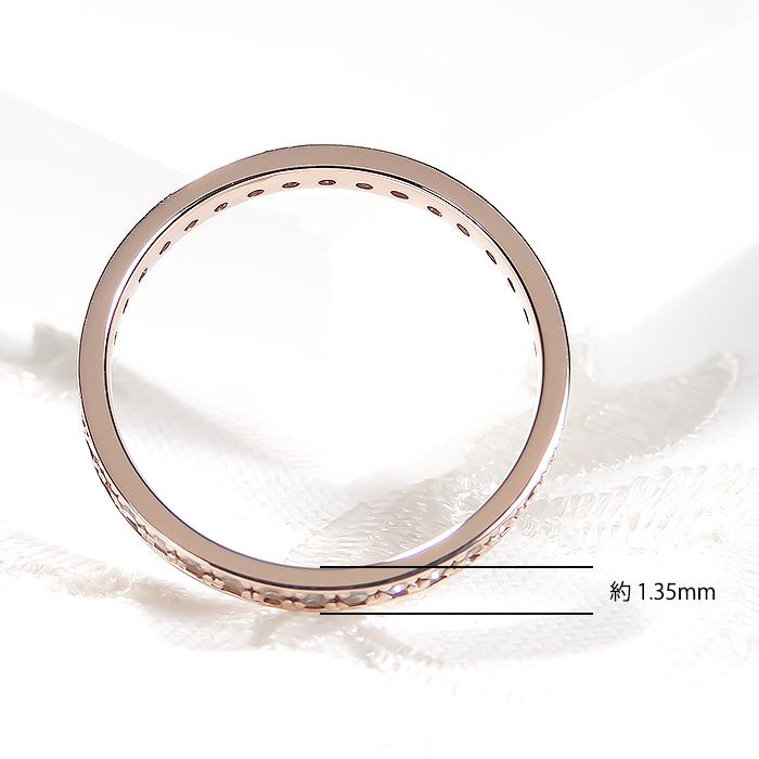 K18PG 0.30ct ブラウンダイヤモンド エタニティ リング 送料無料 ピンク ゴールド 18金 K18 ブラウンダイヤ フチあり フルエタニティ 0.3ct  人気 ダイヤ 373336の画像