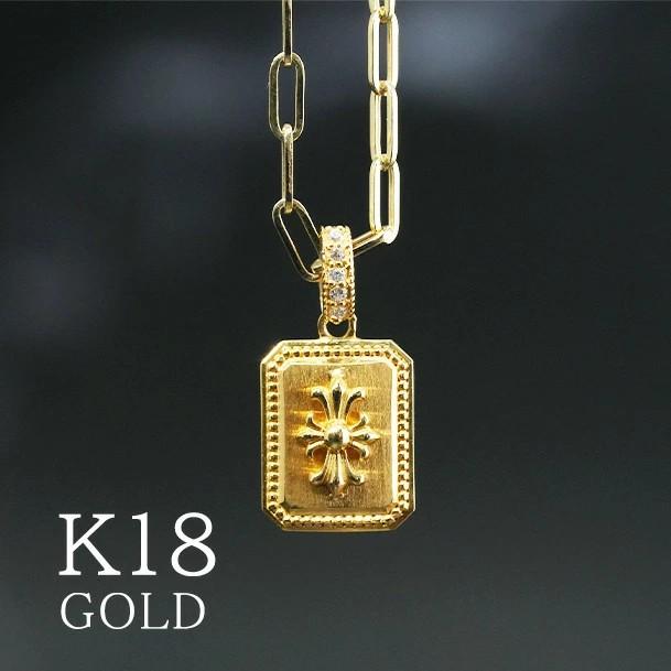 K18YG/K18PG/PT950【メンズペンダントトップ 】 高品質　デザイン　地金　ダイヤ【0.03ct】ゴールドネックレス メンズジュエリー１８金 クラシカル 高級 男性の画像