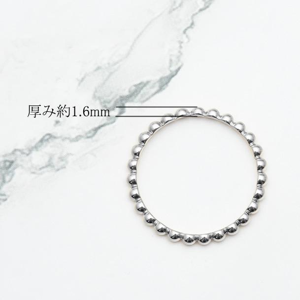 ＼新登場／Pt950 ・K10WG 地金 ドットリング プラチナ950 リング 指輪 ドット 地金のみ アンティーク シンプル プラチナリング 人気 誕生日 ギフト 重ねづけの画像
