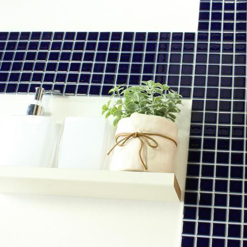 モザイクタイル DIY TYLE ハイカラー ブルー がっちりシール 10シート