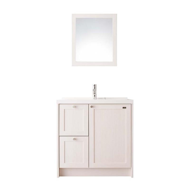 洗面化粧台 ウッドワン Woodone 無垢の木の洗面台 Nz30 ホワイト色 間口775mm 片引出し仕様 J 434 Ot 住設卸売問屋yahoo 店 通販 Yahoo ショッピング