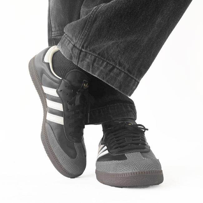 アディダス サンバ OG レザー スニーカー ローカット 黒 27cm adidas SAMBA OG アディダス サンバ メンズ レディース