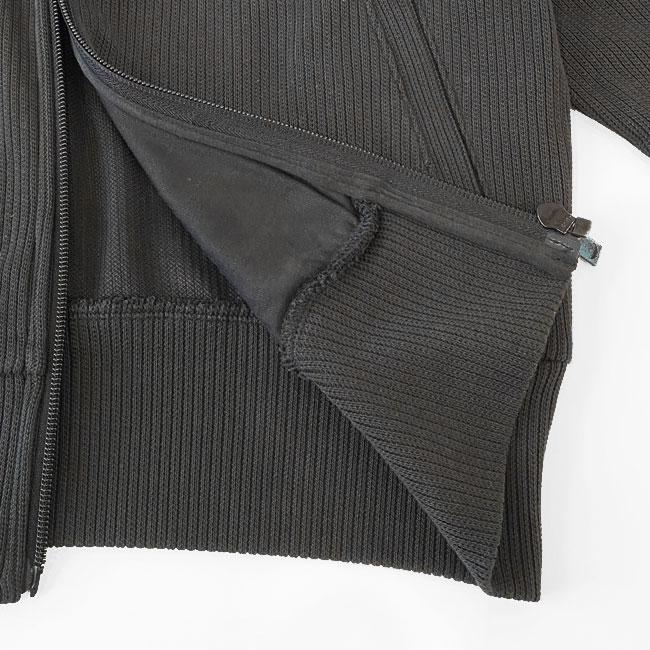 adidas アディダス　ニットトップ　トラックジャケット　リブ　ハイネック　黒 adidas Originals アディダス ニット ジャージ トラックトップ