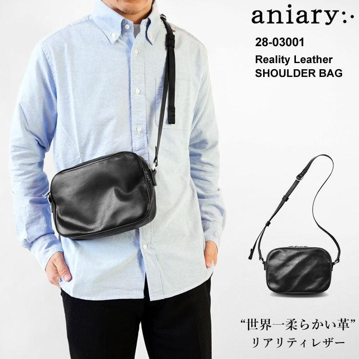 (正規販売店) aniary アニアリ ショルダーバッグ 本革 リアリティレザー Reality Leather レザーバッグ ミニショルダー Shoulder (28-03001)｜j-piaplus