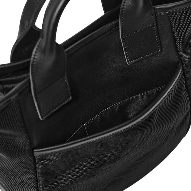 aniaryトートバッグ 15-02005 黒 牛革 美品 aniary（アニアリ） トートバッグ Tote メンズ レディース コーデュラ
