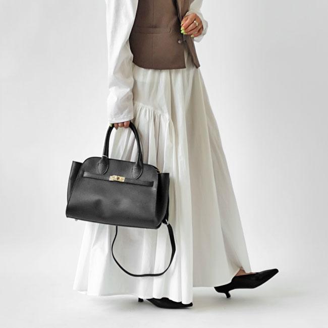 オウレンティ AULENTTI バッグ レディース イタリア製 牛革 本革 レザー エディターズ 2Way ショルダー 春 夏 秋 冬  BLACK ブラック 黒 FB-7910-DO D28 | AULENTTI | 02