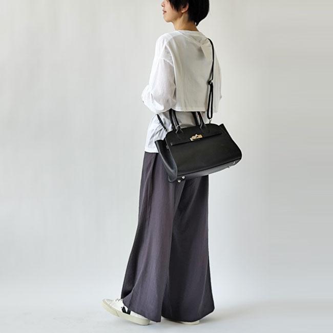 オウレンティ AULENTTI バッグ レディース イタリア製 牛革 本革 レザー エディターズ 2Way ショルダー 春 夏 秋 冬  BLACK ブラック 黒 FB-7910-DO D28 | AULENTTI | 04