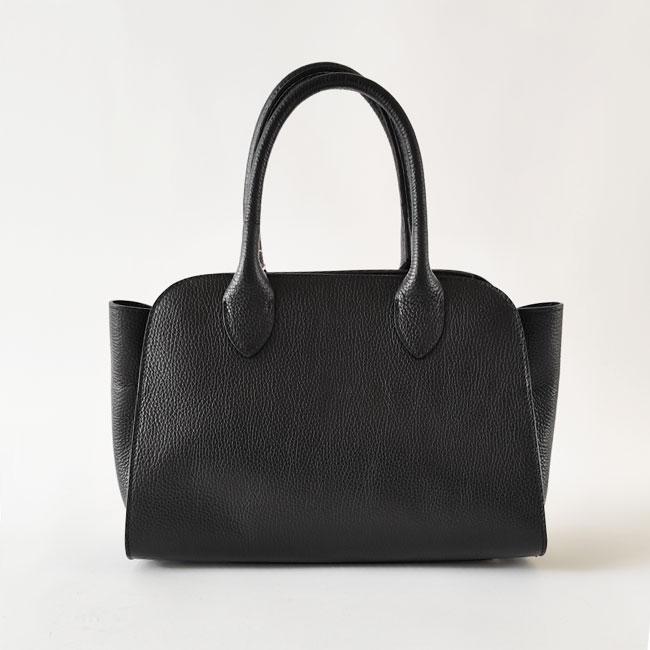 AULENTTI ブラックレザー ハンドバッグ AULENTTI ハンドバッグ / 2way レザー : ZOZOTOWN Yahoo!店