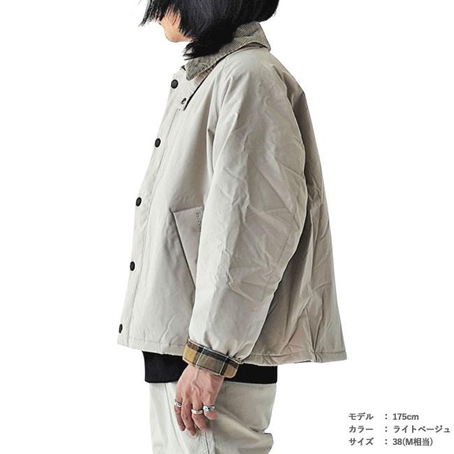 バブアーアイボリー ナイロン ジャケット Barbour (返送料無料)バブアー ジャケット Padded Transport Jacket