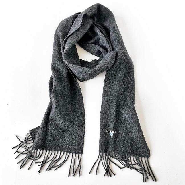 【未使用ラッピング付】Barbour ダークグレー マフラー ウール 楽天市場】Barbour バブアー ラムウール マフラー タータンチェック