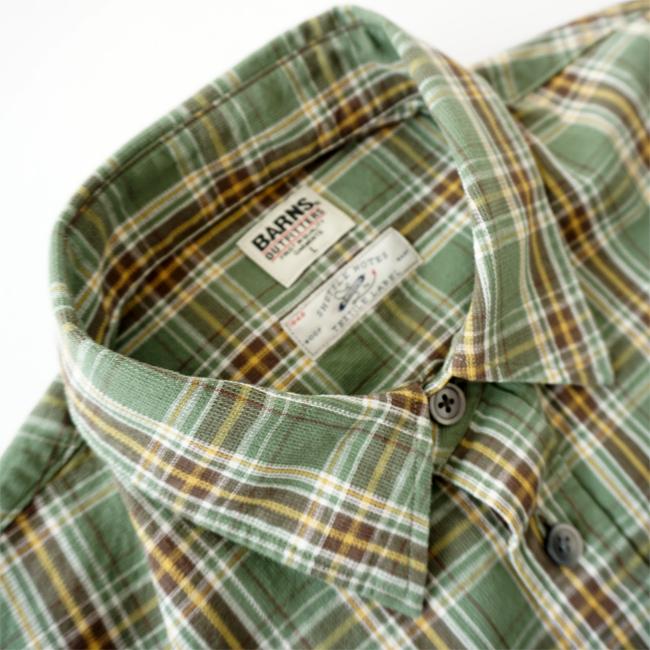 バーンズ アウトフィッターズ シャツ メンズ Barns Outfitters STN PANAMA SHIRT BR-24183 長袖 チェックシャツ カジュアル トップス アメカジ｜j-piaplus｜11