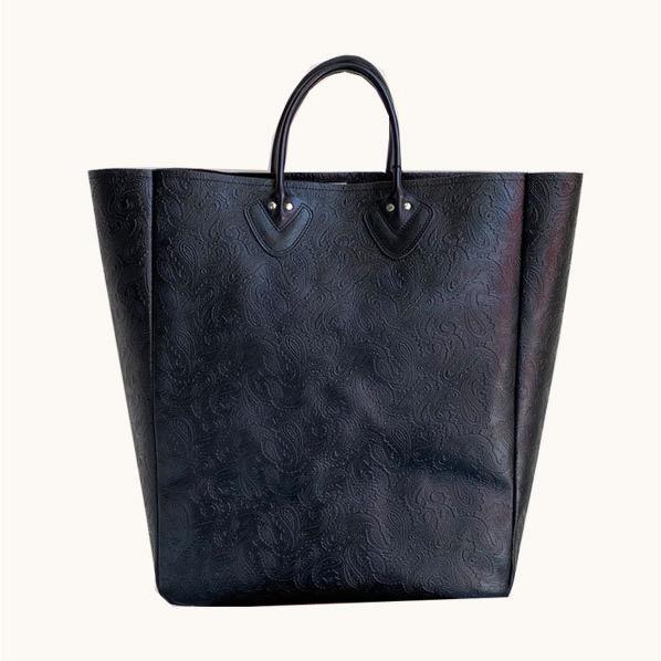 オンライン学習 ブランクレ トートバッグ レディース 大きめ 本革 ペイズリー型押しレザー blancle O.LEA CLASSIC TOTE L bc1053 (11-0139/11-0140/11-0323)