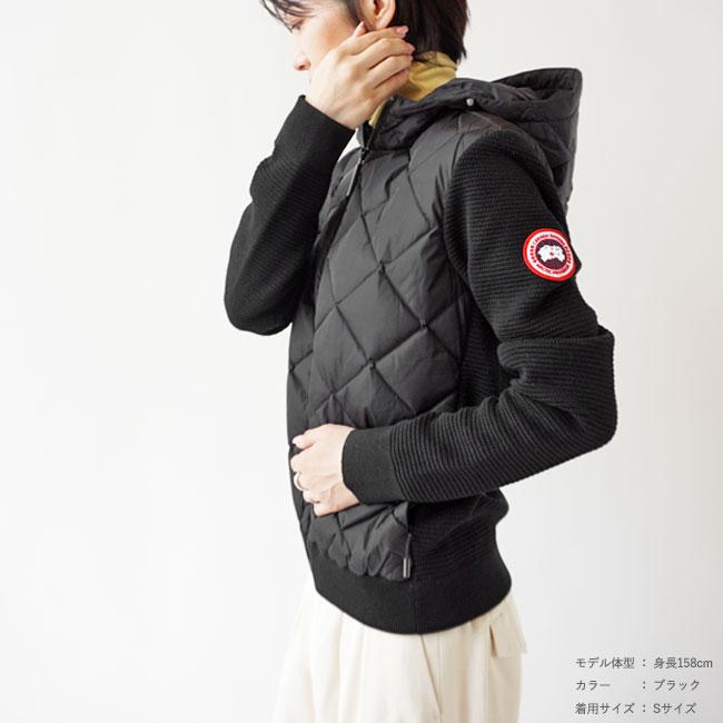 カナダグース ダウン ジャケット レディース CANADA GOOSE LADIES HYBRIDGE QUILTED KNIT HOODY ハイブリッジ ニット フーディー 6800L  (クーポン対象外)｜j-piaplus｜04