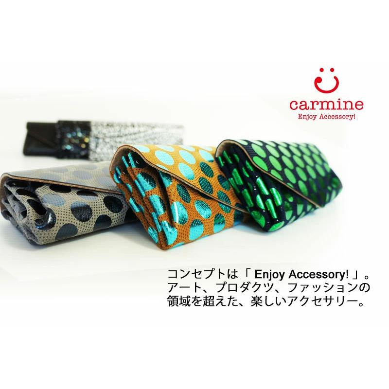 Carmine カーマイン 財布 レディース carmine Dot Leather Long