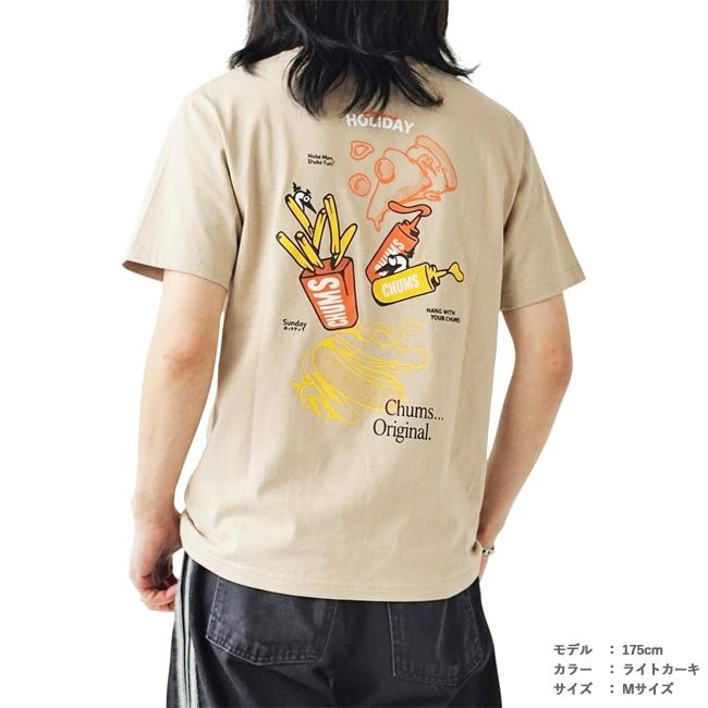 CHUMS（チャムス） 半袖 Tシャツ Anti-Bug Fast Food Pocket T-Shirt