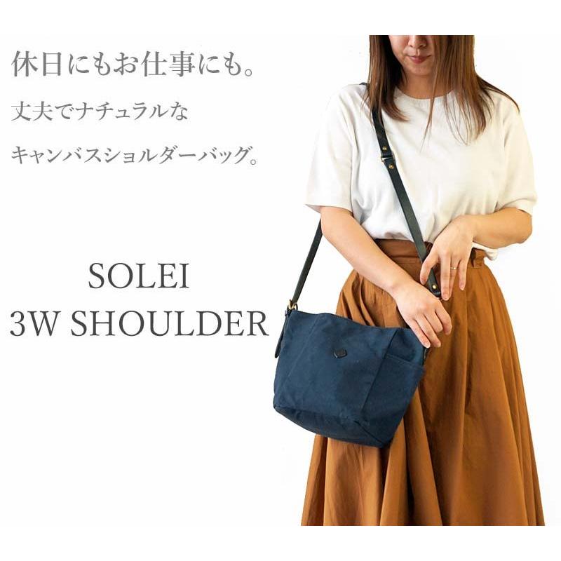 CLEDRAN（クレドラン） ショルダーバッグ キャンバス レディース SOLEI 
