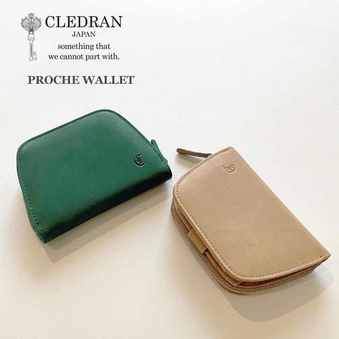 ※新品未使用タグ付き※CLEDRAN　ミニ財布 CLEDRAN（クレドラン） 財布 二つ折り レディース 本革 ミニ財布