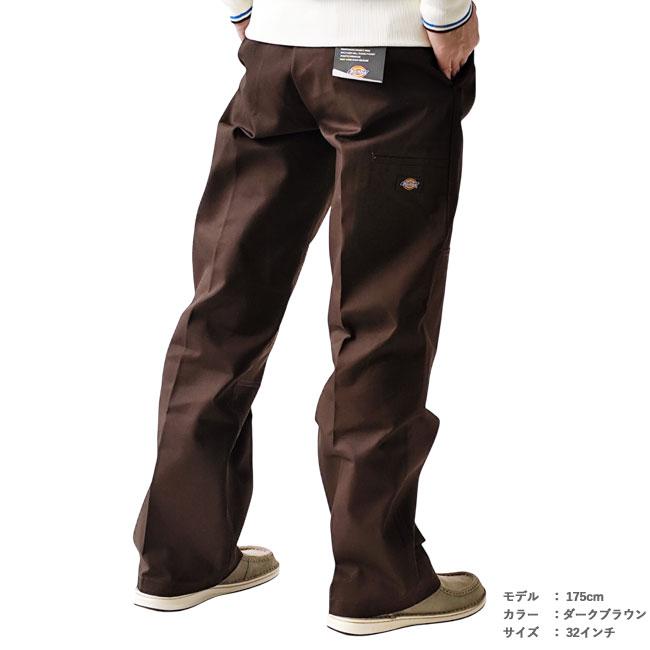 Dickies ワークパンツ 85283 ブラウン 30インチ Dickies（ディッキーズ） ダブルニー ワークパンツ 85283 DOUBLE KNEE