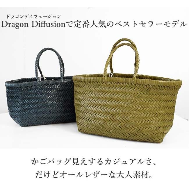 DRAGON DIFFUSION ドラゴンディフュージョン レザー メッシュ トート