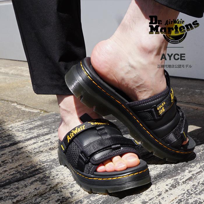 (正規販売店) ドクターマーチン サンダル メンズ Dr.Martens Ayce 30852001 スライド ベルクロベルト ストラップ メッシュ  イエローステッチ クーポン対象外 :DRMARTENS-30852001:ジェイピアプラス - 通販 - Yahoo!ショッピング