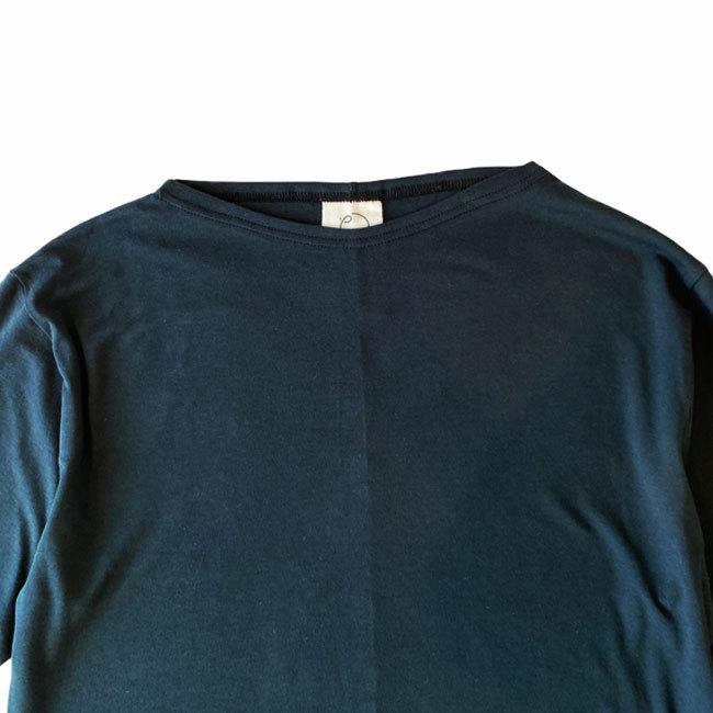 EIJI エイジ ボートネック 七分袖 Tシャツ メンズ 無地 7分袖