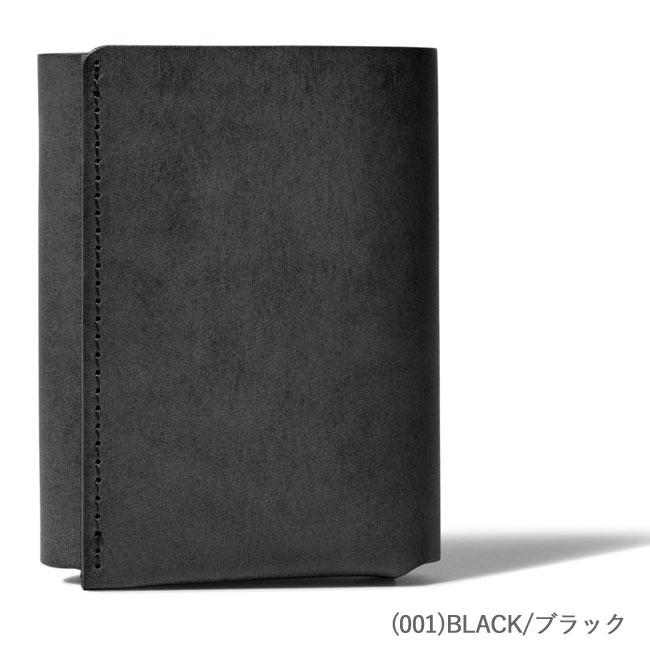 三つ折り財布　ブラック FABRIK（ファブリック） 三つ折り財布 コンパクト サイズ 男女兼用