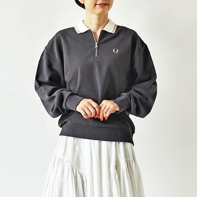 FRED PERRY（フレッドペリー） ハーフジップ スウェット トップス Zip