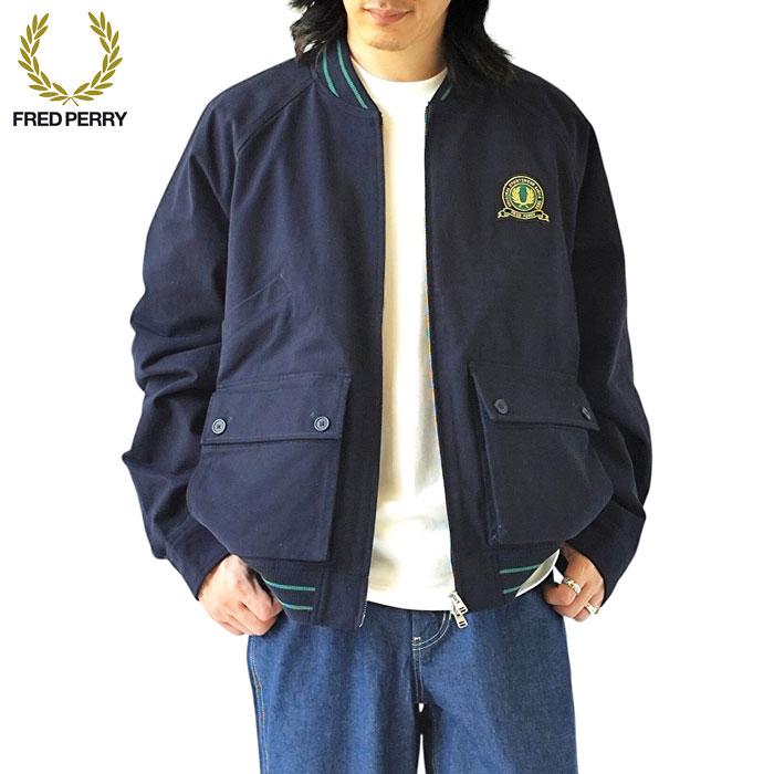 FRED PERRY/フレッドペリー ロゴ刺繍 ボンバージャケット ブルゾン FRED PERRY (返送料無料)フレッドペリー ジャケット TENNIS