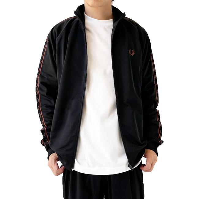 フレッドペリー　ジャージ　ブラック FRED PERRY/フレッドペリー] トラックジャケット（ジャージ