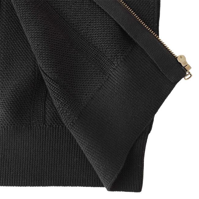 フレッドペリー ジップアップニットカーディガン　ブラック　ドライバーズニット FRED PERRY フレッドペリー ニット カーディガン ドライバーズ