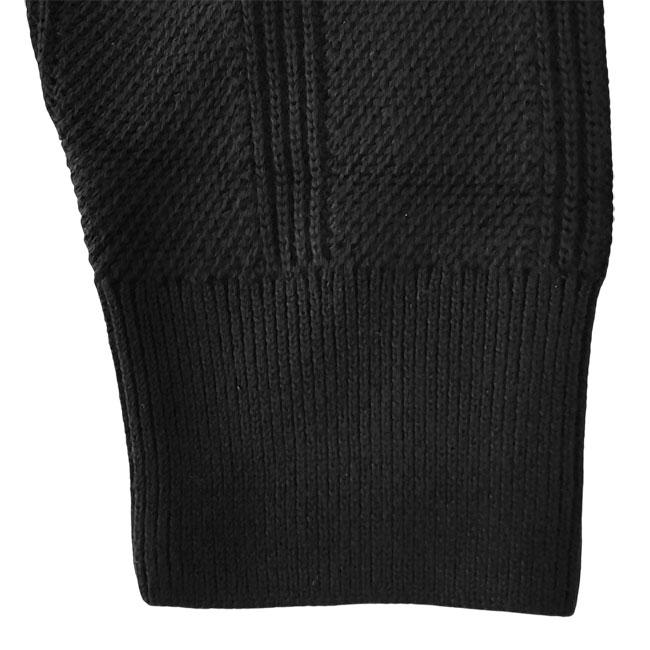 フレッドペリー ジップアップニットカーディガン　ブラック　ドライバーズニット フレッドペリー ジップアップニットカーディガン ブラック