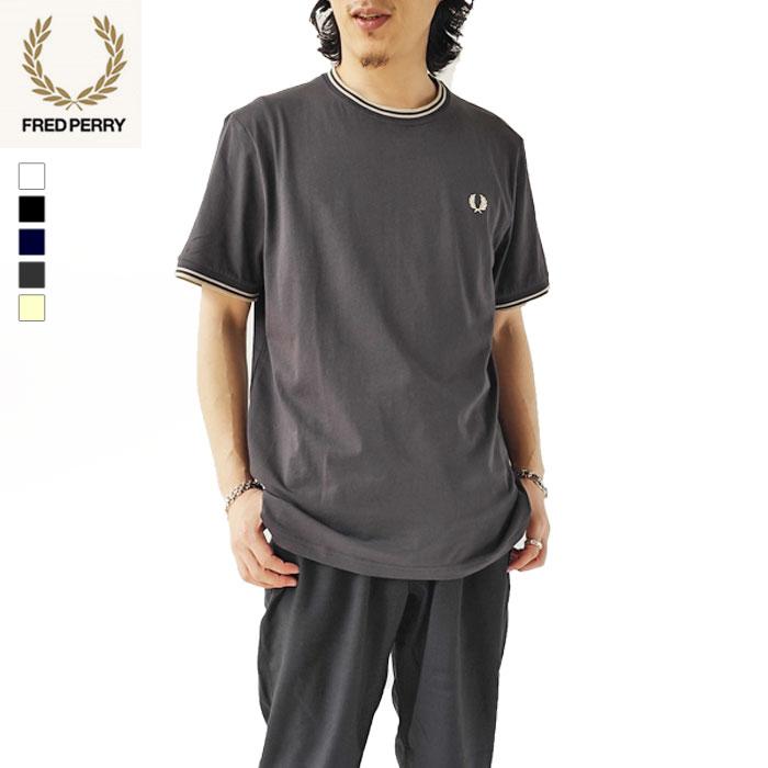 FRED PERRY Tシャツ M1588 TWIN TIPPED T-SHIRT FRED PERRY フレッドペリー Tシャツ メンズ Twin Tipped T-Shirt