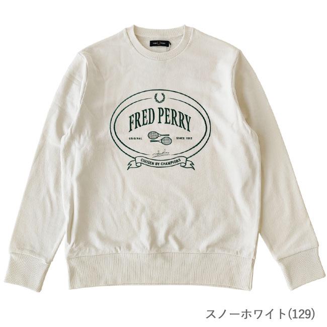 Fred Perry ホワイト トレーナー FRED PERRY（フレッドペリー） スウェット トレーナー CHOSEN BY