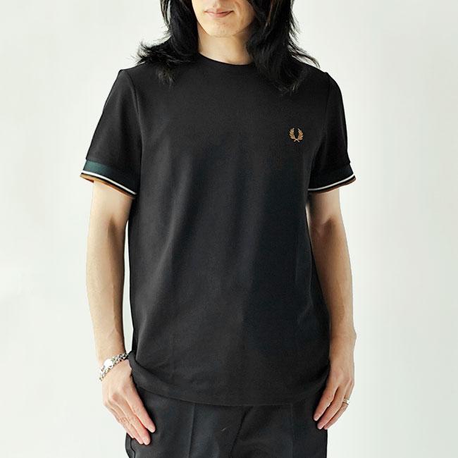 フレッドペリー ブラック Tシャツ　レディース新品 未使用　サイズ8 FRED PERRY（フレッドペリー） tシャツ Ringer T-Shirt／リンガーT