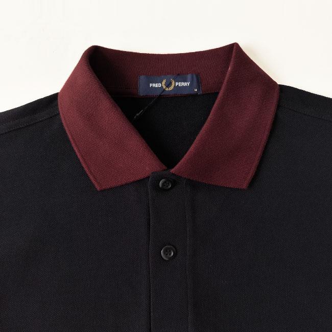 FRED PERRY（フレッドペリー） ポロシャツ エンブロイダ パネル メンズ