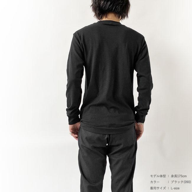 Hanes（ヘインズ） ロンT スエード ニット クルーネック ロング 
